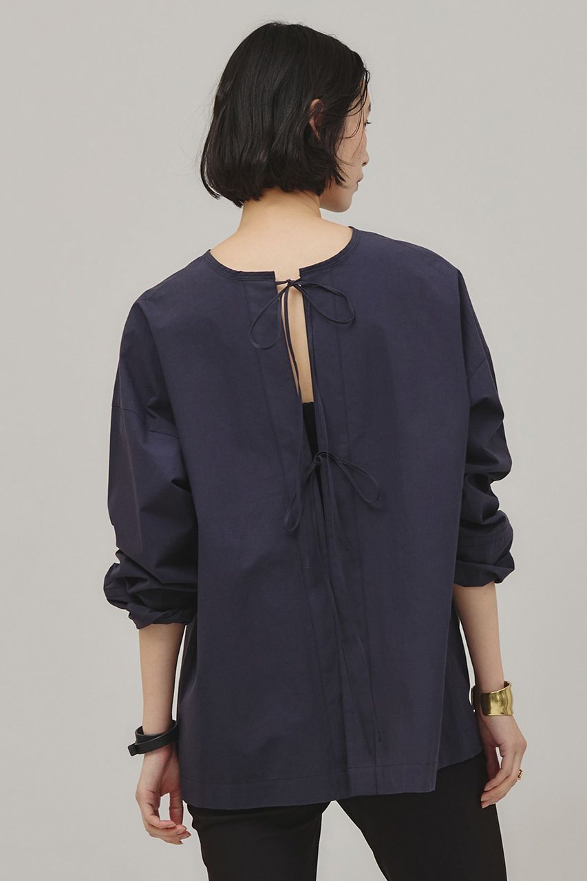 【カレンソロジー/Curensology】の2WAYリボンブラウス インテリア・キッズ・メンズ・レディースファッション・服の通販 founy(ファニー) 　ファッション　Fashion　レディースファッション　Ladies' Fashion Online　トップス・カットソー　Tops/Tshirt　シャツ/ブラウス　Shirts/Blouses　コンパクト　Compact　シンプル　Simple　スリーブ　Sleeve　タイプライター　Typewriter　フェイス　Face　リボン　Ribbon　ロング　Long　再入荷　Restock/Back In Stock/Re Arrival　ネイビー|ID: prp329100004343858 ipo3291000000032613784
