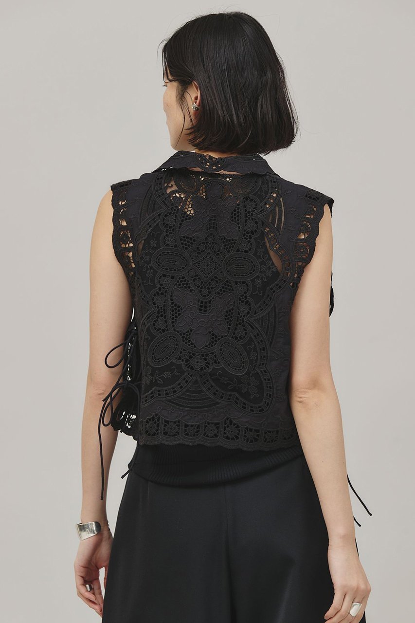 【カレンソロジー/Curensology】のエンブロイダリーブラウス 人気、トレンドファッション・服の通販 founy(ファニー) 　ファッション　Fashion　レディースファッション　Fashion for Women　トップス・カットソー　Cut & Sew Tops　キャミソール&ノースリーブ　Camisoles & Sleeveless Tops　シャツ・ブラウス・オフィスカジュアル　Elegant Blouses & Button-Ups　インド　Indian Textile　サマー　Summer, Summer Style　ノースリーブ　Sleeveless, No-Sleeve　ベスト　Vest, Waistcoat　メッシュ　Mesh, Net Fabric　リボン　Ribbon, Bow　夏　Summer　other-5|ID: prp329100004343859 ipo3291000000035366557