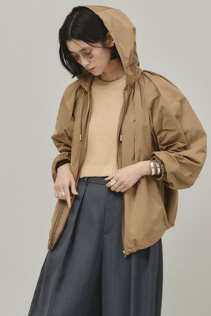 【カレンソロジー/Curensology】のソフトメモリーブルゾン 人気、トレンドファッション・服の通販 founy(ファニー) 　ファッション　Fashion　レディースファッション　Fashion for Women　アウター　Coat / Outerwear Collection　レディースジャケット・軽アウター　Jackets　ブルゾンジャケット・スポーティアウター　Blouson Jackets　イタリア　Italy　ギャザー　Gathered, Ruffled　ジャケット　Jacket, Outerwear　タフタ　Taffeta, Structured Fabric　ドローコード　Drawcord, Drawstring Cord　ブルゾン　Blouson, Bomber Jacket　other-3|ID: prp329100004343863 ipo3291000000032956417