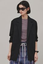 【カレンソロジー/Curensology】のサテンワッシャーシャツジャケット 人気、トレンドファッション・服の通販 founy(ファニー) ファッション Fashion レディースファッション Ladies' Fashion Online アウター Coat Outerwear ジャケット Jackets なめらか Smooth サテン Satin ジャケット Jacket リラックス Relax thumbnail ブラック|ID: prp329100004343864 ipo3291000000032613761