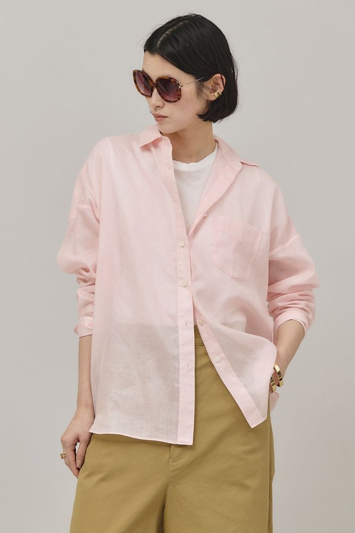 【カレンソロジー/Curensology】のシアーラスターシャツ インテリア・キッズ・メンズ・レディースファッション・服の通販 founy(ファニー) https://founy.com/ ファッション Fashion レディースファッション Ladies' Fashion Online トップス・カットソー Cut & Sew Tops シャツ/ブラウス Elegant Blouses & Button-Ups クラシック Classic サテン Satin シアー Sheer スリーブ Sleeve フィット Fit ベーシック Basic ポケット Pocket モダン Modern リネン Linen リラックス Relax ロング Long エレガント 上品 Elegant 再入荷 Restock/Back In Stock/Re Arrival 夏 Summer |ID: prp329100004343866 ipo3291000000032613770