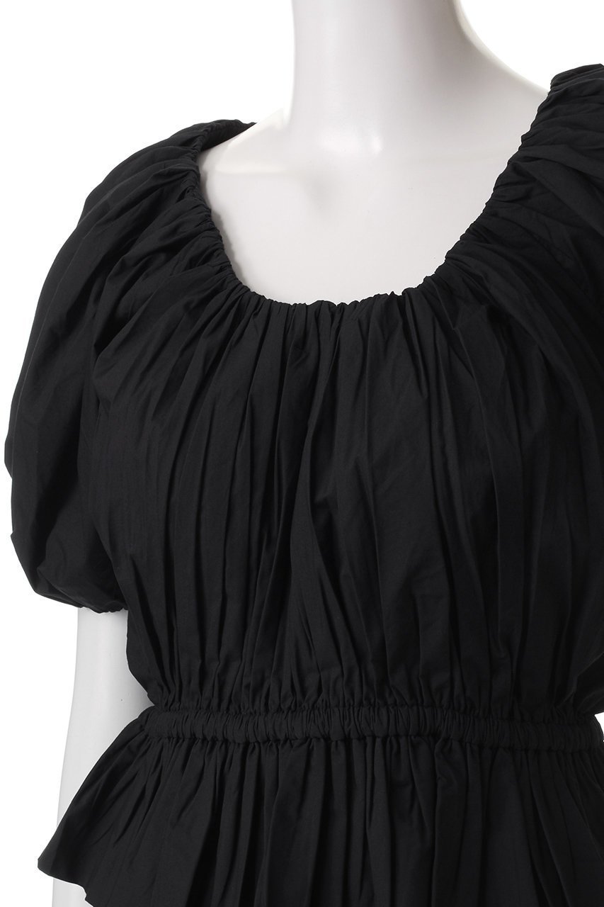 【マーレット/MERLETTE】のSILENE パフスリーブブラウス 人気、トレンドファッション・服の通販 founy(ファニー) 　ファッション　Fashion　レディースファッション　Fashion for Women　トップス・カットソー　Cut & Sew Tops　シャツ・ブラウス・オフィスカジュアル　Elegant Blouses & Button-Ups　ショート　Short, Short Length　スリーブ　Sleeve, Long Sleeve / Short Sleeve　デコルテ　Décolleté, Neckline　デニム　Denim, Jeans Material　フレア　Flare, Flared　other-5|ID: prp329100004343870 ipo3291000000032648876