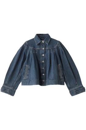 【マーレット/MERLETTE】 EASTON ヨーク切替デニムジャケット人気、トレンドファッション・服の通販 founy(ファニー) ファッション Fashion レディースファッション WOMEN アウター Coat Outerwear ジャケット Jackets デニムジャケット Denim Jackets 2025年 2025 2025春夏・S/S Ss,Spring/Summer,2025 おすすめ Recommend ショート Short ジャケット Jacket デニム Denim バランス Balance フェミニン Feminine ヨーク Yoke 切替 Switching 夏 Summer 春 Spring S/S・春夏 Ss・Spring/Summer |ID:prp329100004343872