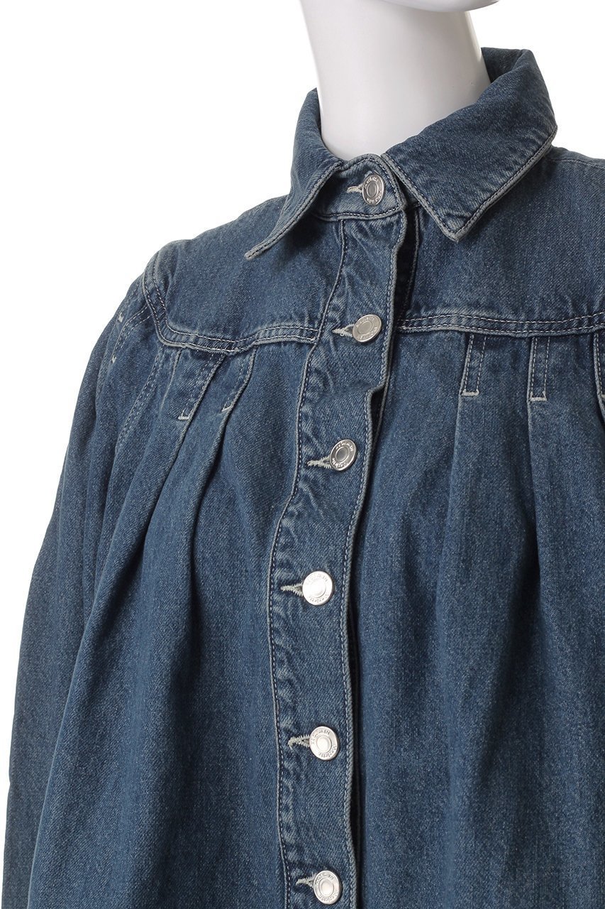 【マーレット/MERLETTE】のEASTON ヨーク切替デニムジャケット 人気、トレンドファッション・服の通販 founy(ファニー) 　ファッション　Fashion　レディースファッション　Fashion for Women　アウター　Coat / Outerwear Collection　レディースジャケット・軽アウター　Jackets　デニムジャケット / カジュアルアウター　Denim Jackets　おすすめ　Recommended / Our Picks　ショート　Short, Short Length　ジャケット　Jacket, Outerwear　デニム　Denim, Jeans Material　バランス　Balance, Style Balance　フェミニン　Feminine, Girly　ヨーク　Yoke, Yoke Design　切替　Switching, Contrast Panel　other-5|ID: prp329100004343872 ipo3291000000032953936