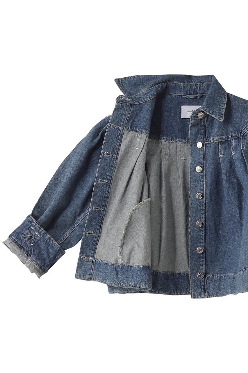 【マーレット/MERLETTE】のEASTON ヨーク切替デニムジャケット 人気、トレンドファッション・服の通販 founy(ファニー) 　ファッション　Fashion　レディースファッション　Fashion for Women　アウター　Coat / Outerwear Collection　レディースジャケット・軽アウター　Jackets　デニムジャケット / カジュアルアウター　Denim Jackets　おすすめ　Recommended / Our Picks　ショート　Short, Short Length　ジャケット　Jacket, Outerwear　デニム　Denim, Jeans Material　バランス　Balance, Style Balance　フェミニン　Feminine, Girly　ヨーク　Yoke, Yoke Design　切替　Switching, Contrast Panel　other-6|ID: prp329100004343872 ipo3291000000032953940