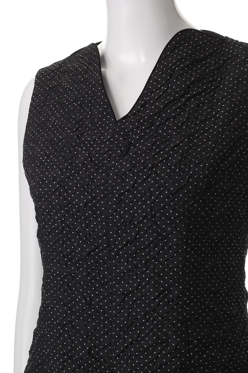 【アナイ/ANAYI】のドットJQデコルテスリットワンピース 人気、トレンドファッション・服の通販 founy(ファニー) 　ファッション　Fashion　レディースファッション　Fashion for Women　ワンピース　Dresses　チュニック　Tunic Tops & Dresses　おすすめ　Recommended / Our Picks　イタリア　Italy　ジャカード／ジャガード　Jacquard, Woven Pattern　スリット　Slit, Slit Detail　チュニック　Tunic, Long Top　デコルテ　Décolleté, Neckline　ドット　Polka Dot, Dot Pattern　パーティ　Party, Party Style　フレア　Flare, Flared　ロング　Long, Long-Length　再入荷　Restock / Back in Stock　other-5|ID: prp329100004343874 ipo3291000000035052801