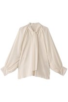 【ヒューエルミュージアム/hueLe Museum】の【hLM】シフォンボウタイブラウス 人気、トレンドファッション・服の通販 founy(ファニー) ファッション Fashion レディースファッション Fashion for Women トップス・カットソー Cut & Sew Tops シャツ・ブラウス・オフィスカジュアル Elegant Blouses & Button-Ups エレガント 上品 Elegant スリーブ Sleeve, Long Sleeve / Short Sleeve ドレープ Drape, Draping Fabric ロング Long, Long-Length thumbnail ホワイト|ID: prp329100004343875 ipo3291000000032880766