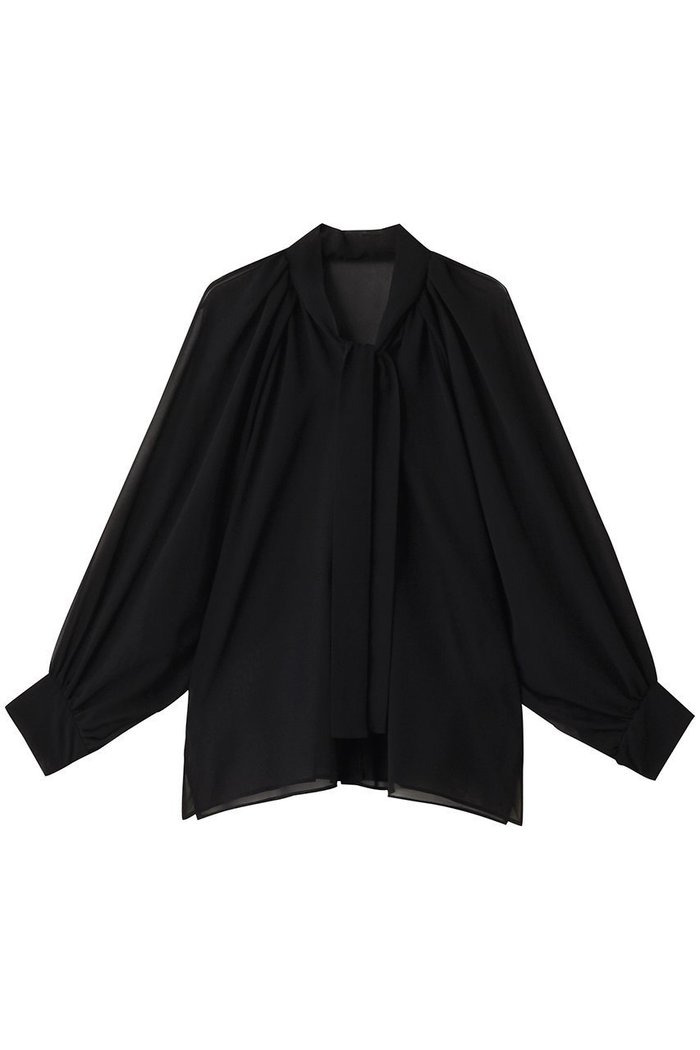 【ヒューエルミュージアム/hueLe Museum】の【hLM】シフォンボウタイブラウス インテリア・キッズ・メンズ・レディースファッション・服の通販 founy(ファニー) https://founy.com/ ファッション Fashion レディースファッション Fashion for Women トップス・カットソー Cut & Sew Tops シャツ・ブラウス・オフィスカジュアル Elegant Blouses & Button-Ups エレガント 上品 Elegant スリーブ Sleeve, Long Sleeve / Short Sleeve ドレープ Drape, Draping Fabric ロング Long, Long-Length |ID: prp329100004343875 ipo3291000000036398345