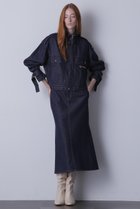 【ヒューエルミュージアム/hueLe Museum】の【STUMBLY】Denim Back Peplum Skirt ネイビー|ID: prp329100004343876 ipo3291000000036124836