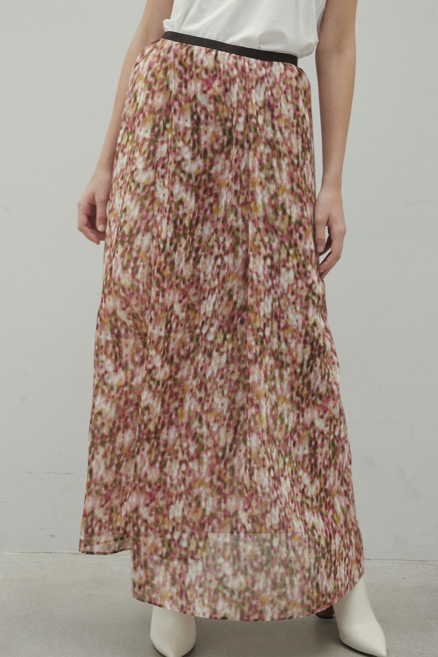 【ベイジ,/BEIGE,】のBORONIA(ボロニア)/フラワーシフォンロングスカート 人気、トレンドファッション・服の通販 founy(ファニー) 　ファッション　Fashion　レディースファッション　Fashion for Women　スカート　Skirts　ロングスカート　Long Skirts / Maxi & Midi Skirts　シアー　Sheer, See-Through　シフォン　Chiffon, Lightweight Fabric　フェミニン　Feminine, Girly　フラワー　Flower, Floral　プリント　Print, Printed Pattern　ロング　Long, Long-Length　再入荷　Restock / Back in Stock　春　Spring　other-7|ID: prp329100004343877 ipo3291000000032824811