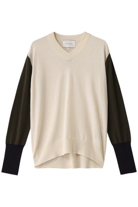 【ベイジ,/BEIGE,】 BURNET(バーネット)/カラーミックスVネックトップ人気、トレンドファッション・服の通販 founy(ファニー) ファッション Fashion レディースファッション WOMEN トップス・カットソー Tops/Tshirt ニット Knit Tops プルオーバー Pullover Vネック V-Neck 2025年 2025 2025春夏・S/S Ss,Spring/Summer,2025 スリーブ Sleeve ベーシック Basic ミックス Mix ロング Long 夏 Summer 春 Spring S/S・春夏 Ss・Spring/Summer |ID:prp329100004343878