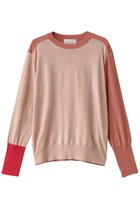 【ベイジ,/BEIGE,】のBURNET(バーネット)/カラーミックスクルーネックトップ Nude×Salmon×Pink|ID: prp329100004343879 ipo3291000000032957186