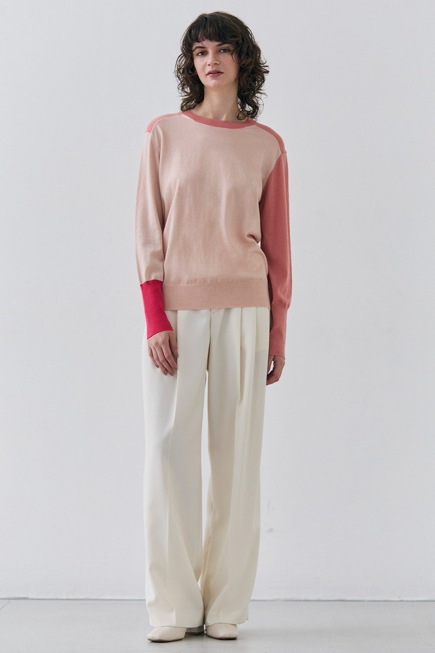 【ベイジ,/BEIGE,】のBURNET(バーネット)/カラーミックスクルーネックトップ 人気、トレンドファッション・服の通販 founy(ファニー) ファッション Fashion レディースファッション Fashion for Women トップス・カットソー Cut & Sew Tops ニット Knit Tops & Sweaters カジュアルプルオーバー・ニットトップス Pullovers & Knit Tops / Casual Pullovers ベーシック Basic, Essential other-6|ID: prp329100004343879 ipo3291000000035066171