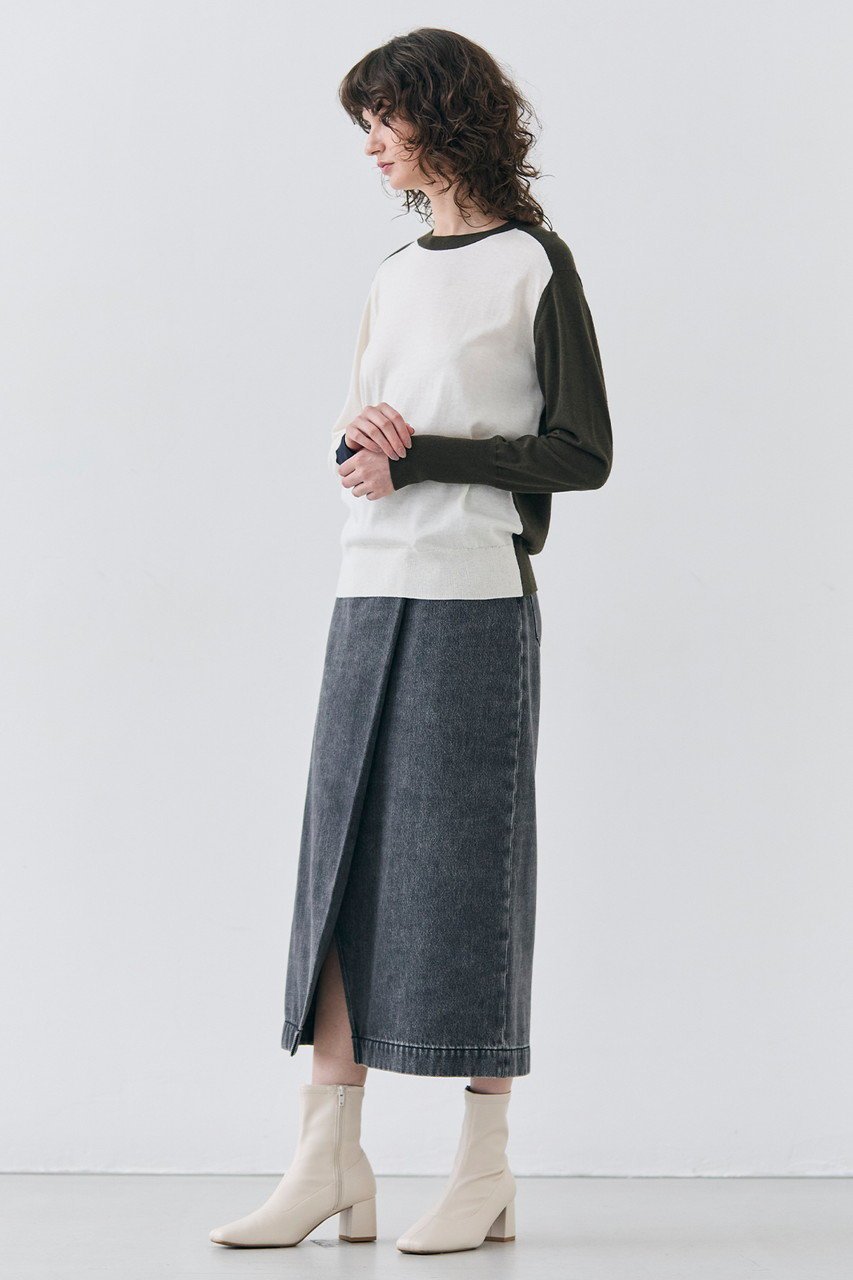 【ベイジ,/BEIGE,】のBURNET(バーネット)/カラーミックスクルーネックトップ 人気、トレンドファッション・服の通販 founy(ファニー) 　ファッション　Fashion　レディースファッション　Fashion for Women　トップス・カットソー　Cut & Sew Tops　ニット　Knit Tops & Sweaters　カジュアルプルオーバー・ニットトップス　Pullovers & Knit Tops / Casual Pullovers　ベーシック　Basic, Essential　other-6|ID: prp329100004343879 ipo3291000000035880513