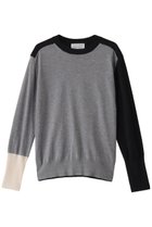 【ベイジ,/BEIGE,】のBURNET(バーネット)/カラーミックスクルーネックトップ Grey×Black×Ecru|ID: prp329100004343879 ipo3291000000036029763