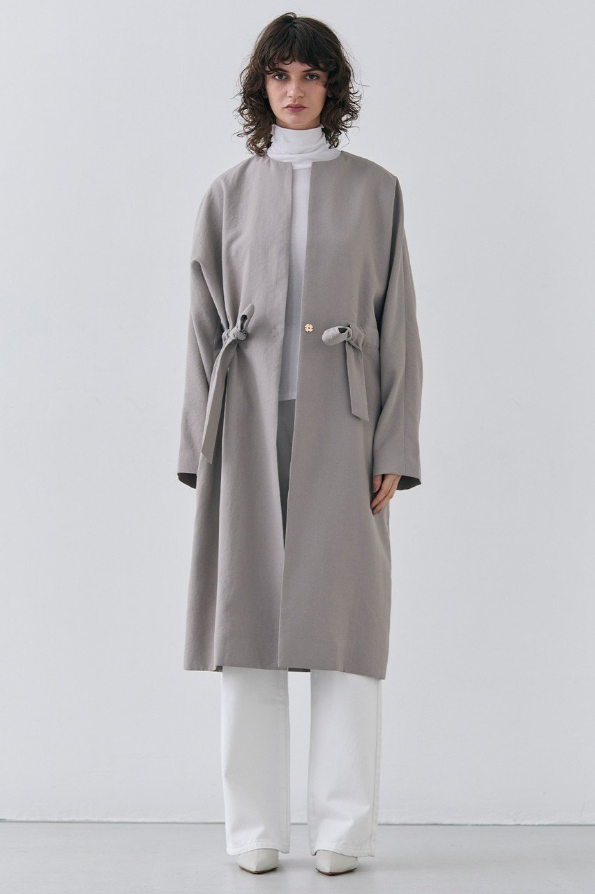 【ベイジ,/BEIGE,】のPORDIC(ポルディック)/ノーカラードルマンロングコート 人気、トレンドファッション・服の通販 founy(ファニー) 　ファッション　Fashion　レディースファッション　Fashion for Women　アウター　Coat / Outerwear Collection　コート・ロングコート・ピーコート　Long Coats, Peacoats & More　エレガント 上品　Elegant　フェミニン　Feminine, Girly　ロング　Long, Long-Length　定番　Standard, Basic Item　other-8|ID: prp329100004343881 ipo3291000000035898902