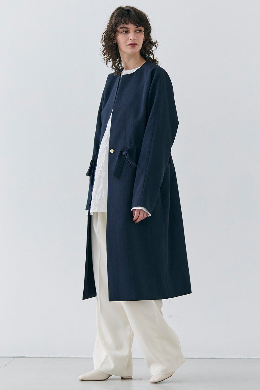 【ベイジ,/BEIGE,】のPORDIC(ポルディック)/ノーカラードルマンロングコート 人気、トレンドファッション・服の通販 founy(ファニー) 　ファッション　Fashion　レディースファッション　Fashion for Women　アウター　Coat / Outerwear Collection　コート・ロングコート・ピーコート　Long Coats, Peacoats & More　エレガント 上品　Elegant　フェミニン　Feminine, Girly　ロング　Long, Long-Length　定番　Standard, Basic Item　other-8|ID: prp329100004343881 ipo3291000000036172050