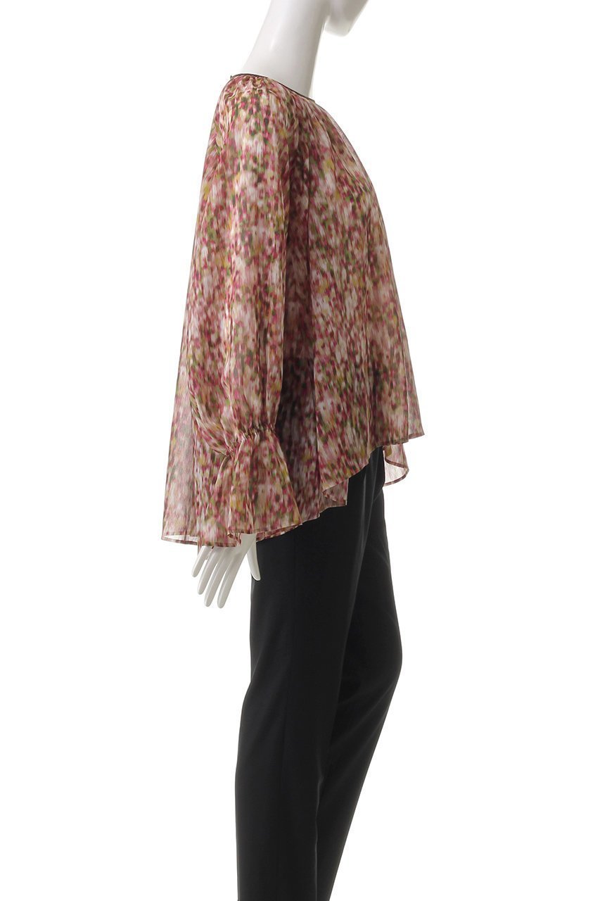 【ベイジ,/BEIGE,】のBORONIA(ボロニア)/フラワーシフォンブラウス 人気、トレンドファッション・服の通販 founy(ファニー) 　ファッション　Fashion　レディースファッション　Fashion for Women　トップス・カットソー　Cut & Sew Tops　シャツ・ブラウス・オフィスカジュアル　Elegant Blouses & Button-Ups　ギャザー　Gathered, Ruffled　シフォン　Chiffon, Lightweight Fabric　スプリング　Spring, Spring Collection　スリーブ　Sleeve, Long Sleeve / Short Sleeve　フェミニン　Feminine, Girly　フラワー　Flower, Floral　プリント　Print, Printed Pattern　ロング　Long, Long-Length　春　Spring　other-3|ID: prp329100004343882 ipo3291000000032877352