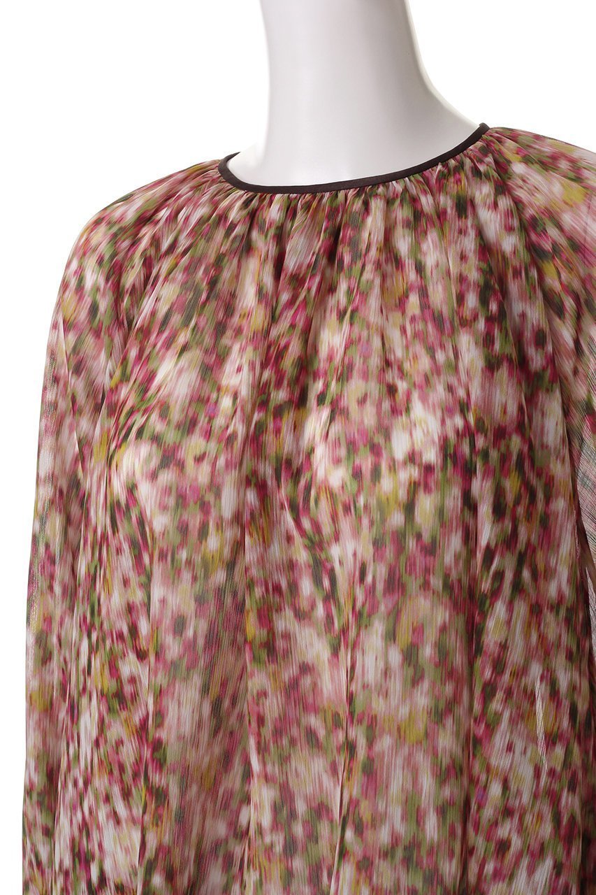 【ベイジ,/BEIGE,】のBORONIA(ボロニア)/フラワーシフォンブラウス 人気、トレンドファッション・服の通販 founy(ファニー) 　ファッション　Fashion　レディースファッション　Fashion for Women　トップス・カットソー　Cut & Sew Tops　シャツ・ブラウス・オフィスカジュアル　Elegant Blouses & Button-Ups　ギャザー　Gathered, Ruffled　シフォン　Chiffon, Lightweight Fabric　スプリング　Spring, Spring Collection　スリーブ　Sleeve, Long Sleeve / Short Sleeve　フェミニン　Feminine, Girly　フラワー　Flower, Floral　プリント　Print, Printed Pattern　ロング　Long, Long-Length　春　Spring　other-5|ID: prp329100004343882 ipo3291000000032877362