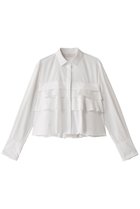 【マリリンムーン/MARILYN MOON】のレイヤードラッフルブラウス 人気、トレンドファッション・服の通販 founy(ファニー) ファッション Fashion レディースファッション Fashion for Women トップス・カットソー Cut & Sew Tops シャツ・ブラウス・オフィスカジュアル Elegant Blouses & Button-Ups おすすめ Recommended / Our Picks カフス Cuff Design コンパクト Compact, Small Size スリーブ Sleeve, Long Sleeve / Short Sleeve デニム Denim, Jeans Material バランス Balance, Style Balance フリル Frill, Ruffle フレア Flare, Flared ラッフル Ruffle, Frill ロング Long, Long-Length ワイド Wide, Wide Fit 台形 A-Line, Trapezoid Shape thumbnail ホワイト|ID: prp329100004345050 ipo3291000000032863176