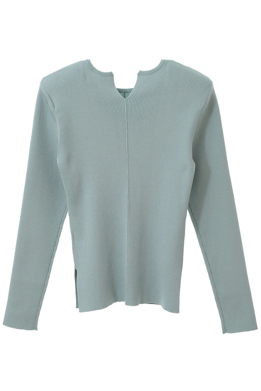 【マルティニーク/martinique】の【l heritage martinique】パワーショルダーリブプルオーバー 人気、トレンドファッション・服の通販 founy(ファニー) 　ファッション　Fashion　レディースファッション　Fashion for Women　トップス・カットソー　Cut & Sew Tops　ニット　Knit Tops & Sweaters　カジュアルプルオーバー・ニットトップス　Pullovers & Knit Tops / Casual Pullovers　ヴィンテージ　Vintage Style　今季　This Season, Current Season　シンプル　Simple, Minimal　スタンダード　Standard, Basic　スリット　Slit, Slit Detail　再入荷　Restock / Back in Stock　おすすめ　Recommended / Our Picks　other-2|ID: prp329100004345055 ipo3291000000035041262