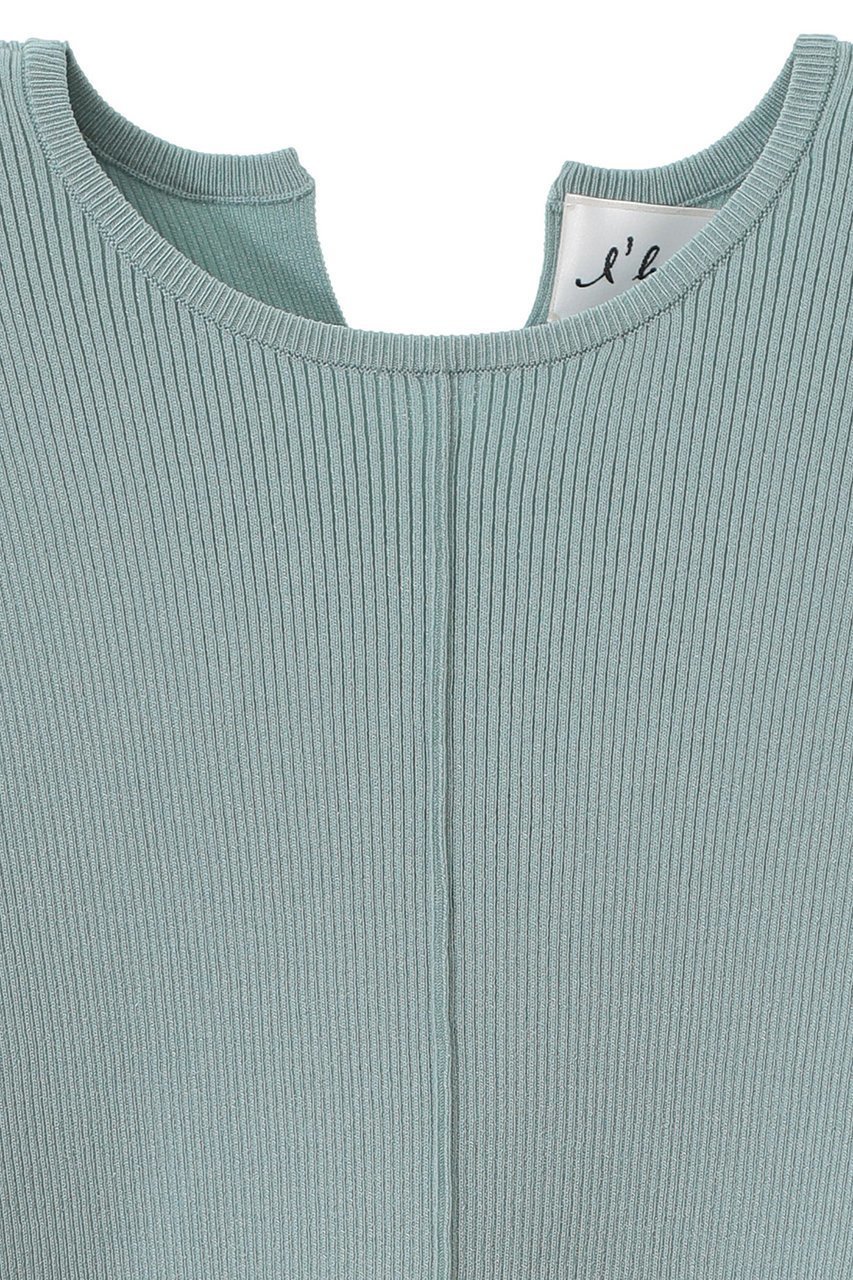 【マルティニーク/martinique】の【l heritage martinique】パワーショルダーリブプルオーバー 人気、トレンドファッション・服の通販 founy(ファニー) 　ファッション　Fashion　レディースファッション　Fashion for Women　トップス・カットソー　Cut & Sew Tops　ニット　Knit Tops & Sweaters　カジュアルプルオーバー・ニットトップス　Pullovers & Knit Tops / Casual Pullovers　ヴィンテージ　Vintage Style　今季　This Season, Current Season　シンプル　Simple, Minimal　スタンダード　Standard, Basic　スリット　Slit, Slit Detail　再入荷　Restock / Back in Stock　おすすめ　Recommended / Our Picks　other-3|ID: prp329100004345055 ipo3291000000035041268