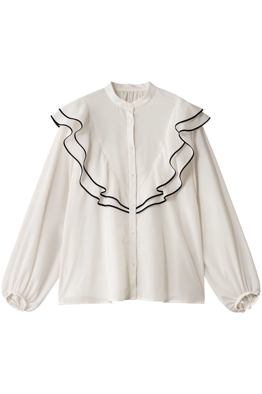 【マルティニーク/martinique】のバイカラーパイピングブラウス 人気、トレンドファッション・服の通販 founy(ファニー) 　ファッション　Fashion　レディースファッション　Fashion for Women　トップス・カットソー　Cut & Sew Tops　シャツ・ブラウス・オフィスカジュアル　Elegant Blouses & Button-Ups　スリーブ　Sleeve, Long Sleeve / Short Sleeve　トリミング　Trimming, Decorative Edge　マニッシュ　Mannish, Boyish　ロング　Long, Long-Length　エレガント 上品　Elegant　再入荷　Restock / Back in Stock　 other-1|ID: prp329100004345060 ipo3291000000035041609