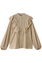 【マルティニーク/martinique】のバイカラーパイピングブラウス 人気、トレンドファッション・服の通販 founy(ファニー) ファッション Fashion レディースファッション Fashion for Women トップス・カットソー Cut & Sew Tops シャツ・ブラウス・オフィスカジュアル Elegant Blouses & Button-Ups スリーブ Sleeve, Long Sleeve / Short Sleeve トリミング Trimming, Decorative Edge マニッシュ Mannish, Boyish ロング Long, Long-Length エレガント 上品 Elegant 再入荷 Restock / Back in Stock thumbnail ベージュ|ID: prp329100004345060 ipo3291000000035041611