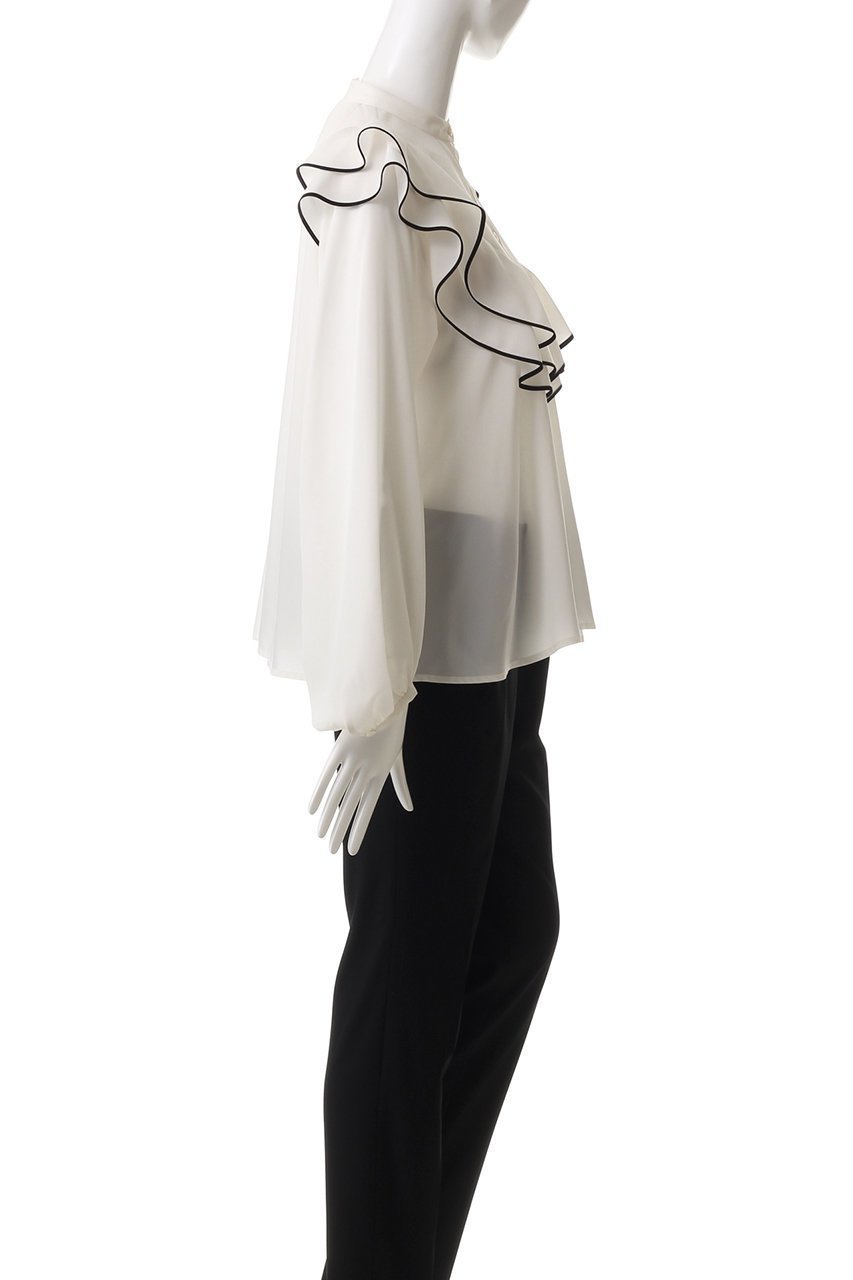 【マルティニーク/martinique】のバイカラーパイピングブラウス 人気、トレンドファッション・服の通販 founy(ファニー) 　ファッション　Fashion　レディースファッション　Fashion for Women　トップス・カットソー　Cut & Sew Tops　シャツ・ブラウス・オフィスカジュアル　Elegant Blouses & Button-Ups　スリーブ　Sleeve, Long Sleeve / Short Sleeve　トリミング　Trimming, Decorative Edge　マニッシュ　Mannish, Boyish　ロング　Long, Long-Length　エレガント 上品　Elegant　再入荷　Restock / Back in Stock　other-3|ID: prp329100004345060 ipo3291000000035041614