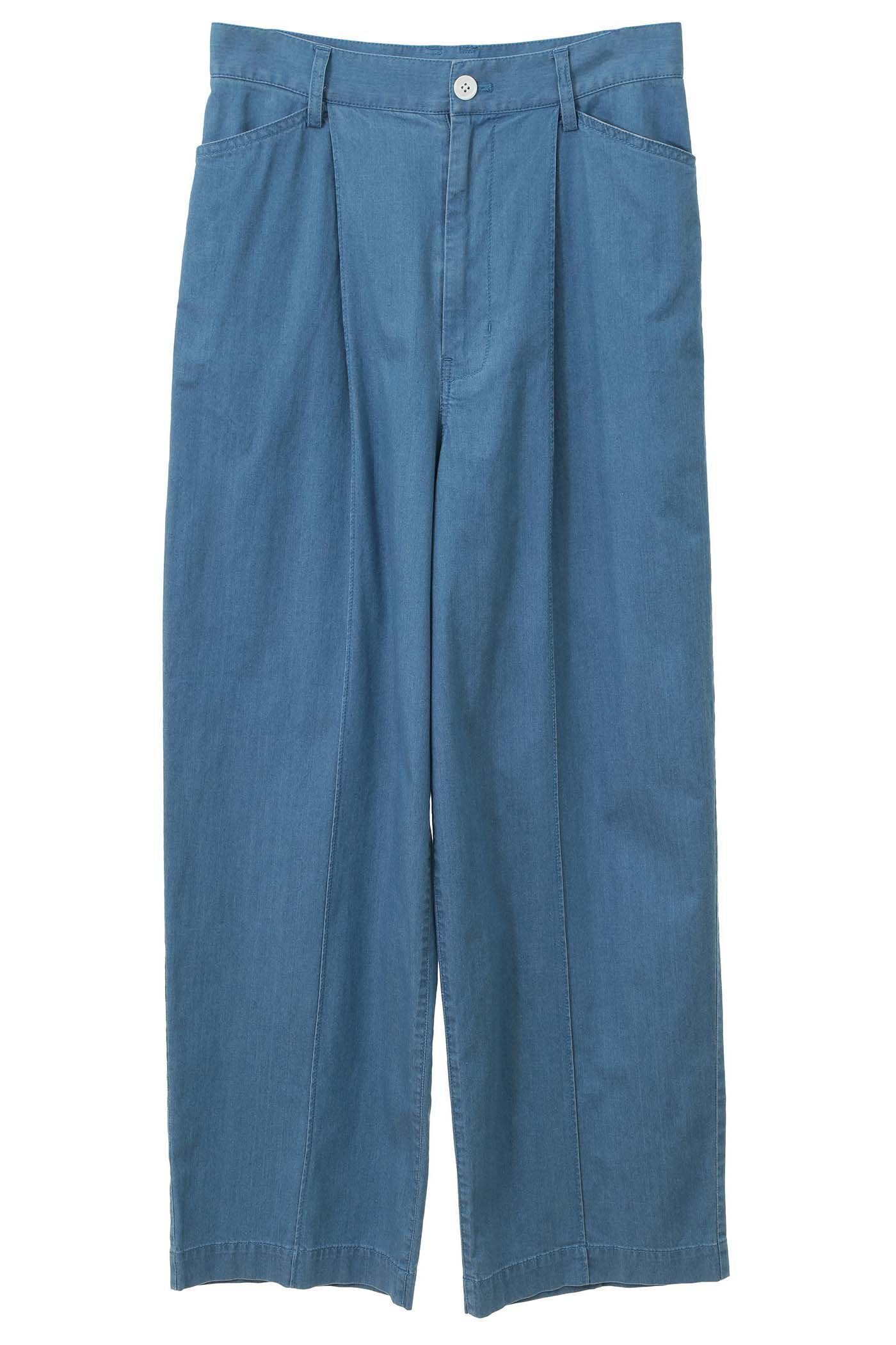【マルティニーク/martinique】の【l heritage martinique】ライトオンスデニムパンツ(セットアップ可) インテリア・キッズ・メンズ・レディースファッション・服の通販 founy(ファニー) 　ファッション　Fashion　レディースファッション　Fashion for Women　セットアップ　Matching Sets　レディースパンツ・ボトムス　Pants & Trousers / Bottoms　パンツ　Pants & Trousers　デニムパンツ・ジーンズ・美脚デニム　Denim Jeans & Pants　ヴィンテージ　Vintage Style　スタンダード　Standard, Basic　セットアップ　Set-Up, Coordinated Outfit　センター　Center, Center Line　デニム　Denim, Jeans Material　再入荷　Restock / Back in Stock　おすすめ　Recommended / Our Picks　ブルー3|ID: prp329100004345061 ipo3291000000032705316