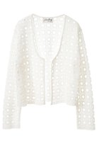 【マルティニーク/martinique】の【l heritage martinique】クロッシェ風エンブロイダリーカーディガン オフホワイト|ID: prp329100004345063 ipo3291000000032705331