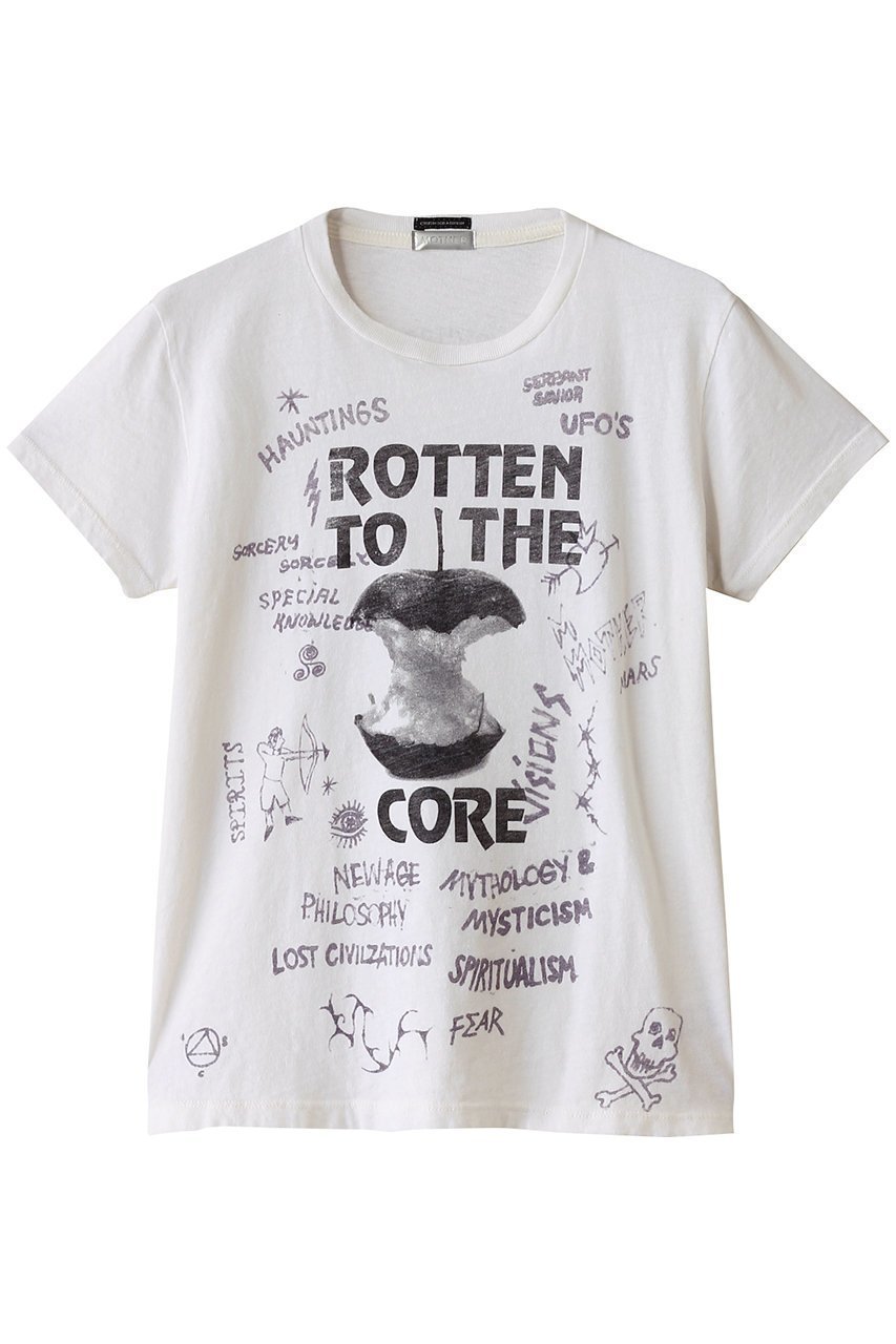 【マザー/MOTHER】のROTTEN TO THE CORE プリントTシャツ(RTC) 人気、トレンドファッション・服の通販 founy(ファニー) 　ファッション　Fashion　レディースファッション　WOMEN　トップス・カットソー　Tops/Tshirt　シャツ/ブラウス　Shirts/Blouses　ロング / Tシャツ　T-Shirts　カットソー　Cut and Sewn　2025年　2025　2025春夏・S/S　Ss,Spring/Summer,2025　ショート　Short　スリーブ　Sleeve　デニム　Denim　プリント　Print　ボトム　Bottom　モチーフ　Motif　夏　Summer　定番　Standard　春　Spring　S/S・春夏　Ss・Spring/Summer　無地　Plain Color　 other-1|ID: prp329100004345087 ipo3291000000030328149