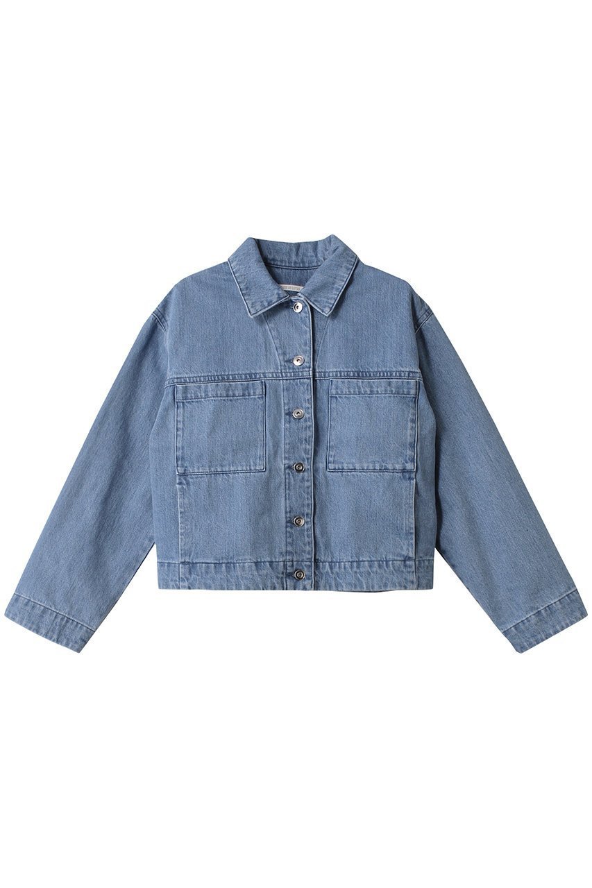 【ハウス オブ ロータス/HOUSE OF LOTUS】のデニムジャケット インテリア・キッズ・メンズ・レディースファッション・服の通販 founy(ファニー) 　ファッション　Fashion　レディースファッション　Fashion for Women　アウター　Coat / Outerwear Collection　レディースジャケット・軽アウター　Jackets　デニムジャケット / カジュアルアウター　Denim Jackets　おすすめ　Recommended / Our Picks　インディゴ　Indigo Denim　ショート　Short, Short Length　ジャケット　Jacket, Outerwear　ダブル　Double, Double-Breasted　デニム　Denim, Jeans Material　ブリーチ　Bleach, Washed Finish　ワイド　Wide, Wide Fit　春　Spring　ライトブルー|ID: prp329100004345111 ipo3291000000032952455
