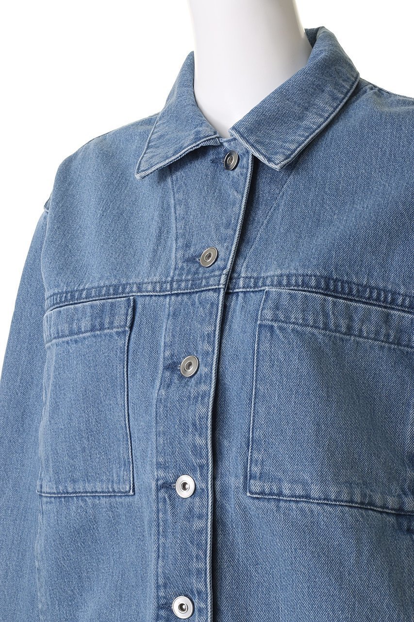 【ハウス オブ ロータス/HOUSE OF LOTUS】のデニムジャケット 人気、トレンドファッション・服の通販 founy(ファニー) 　ファッション　Fashion　レディースファッション　Fashion for Women　アウター　Coat / Outerwear Collection　レディースジャケット・軽アウター　Jackets　デニムジャケット / カジュアルアウター　Denim Jackets　おすすめ　Recommended / Our Picks　インディゴ　Indigo Denim　ショート　Short, Short Length　ジャケット　Jacket, Outerwear　ダブル　Double, Double-Breasted　デニム　Denim, Jeans Material　ブリーチ　Bleach, Washed Finish　ワイド　Wide, Wide Fit　春　Spring　other-5|ID: prp329100004345111 ipo3291000000032952466