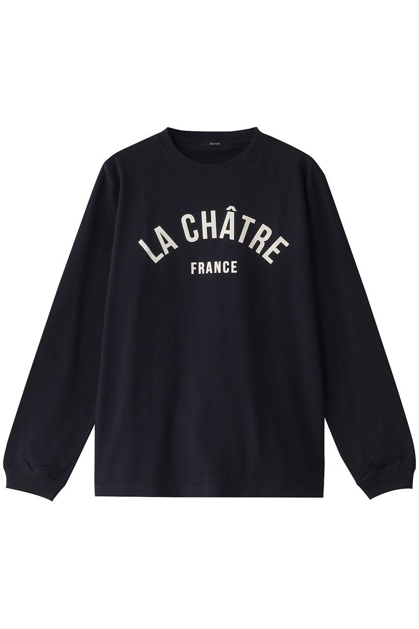 【アルアバイル/allureville】のカレッジライクフォントロンTEE インテリア・キッズ・メンズ・レディースファッション・服の通販 founy(ファニー) 　ファッション　Fashion　レディースファッション　Fashion for Women　トップス・カットソー　Cut & Sew Tops　シャツ・ブラウス・オフィスカジュアル　Elegant Blouses & Button-Ups　ロングTシャツ・Tシャツ　Longline T-Shirts & Tees　カットソー・ベーシックTシャツ　Cut-and-Sewn Tops / Stretch Tees & Basics　おすすめ　Recommended / Our Picks　ジャケット　Jacket, Outerwear　スリーブ　Sleeve, Long Sleeve / Short Sleeve　バランス　Balance, Style Balance　プリーツ　Pleats, Pleated　ボトム　Bottoms, Lower Wear　ロング　Long, Long-Length　ワイド　Wide, Wide Fit　ネイビー|ID: prp329100004345112 ipo3291000000032883284