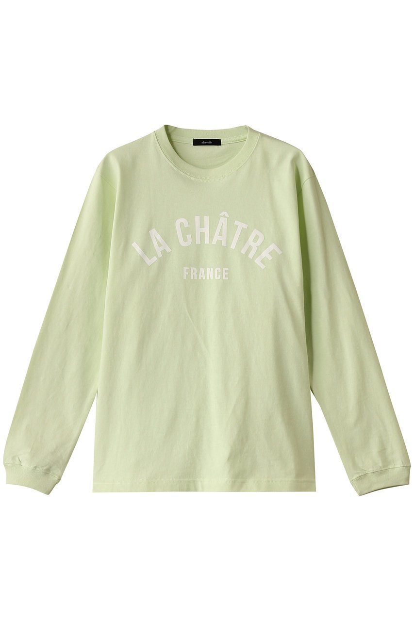 【アルアバイル/allureville】のカレッジライクフォントロンTEE インテリア・キッズ・メンズ・レディースファッション・服の通販 founy(ファニー) 　ファッション　Fashion　レディースファッション　Fashion for Women　トップス・カットソー　Cut & Sew Tops　シャツ・ブラウス・オフィスカジュアル　Elegant Blouses & Button-Ups　ロングTシャツ・Tシャツ　Longline T-Shirts & Tees　カットソー・ベーシックTシャツ　Cut-and-Sewn Tops / Stretch Tees & Basics　おすすめ　Recommended / Our Picks　ジャケット　Jacket, Outerwear　スリーブ　Sleeve, Long Sleeve / Short Sleeve　バランス　Balance, Style Balance　プリーツ　Pleats, Pleated　ボトム　Bottoms, Lower Wear　ロング　Long, Long-Length　ワイド　Wide, Wide Fit　ミントグリーン|ID: prp329100004345112 ipo3291000000032883288