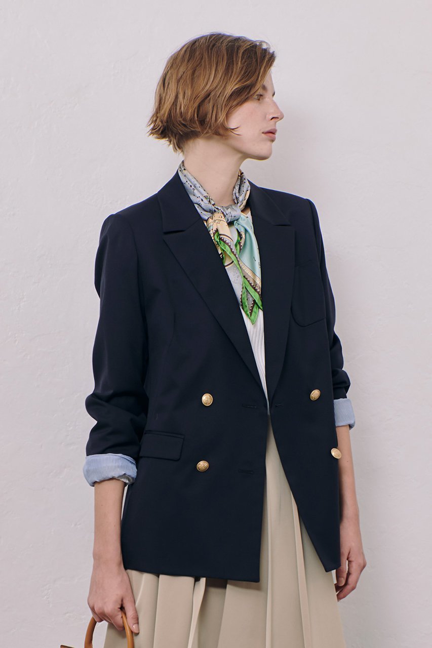 【アルアバイル/allureville】のウールギャバジンテーラードジャケット 人気、トレンドファッション・服の通販 founy(ファニー) 　ファッション　Fashion　レディースファッション　Fashion for Women　アウター　Coat / Outerwear Collection　レディースジャケット・軽アウター　Jackets　テーラードジャケット / 通勤・きれいめスタイル　Tailored Jackets & Blazers　クール　Cool, Chic　ジャケット　Jacket, Outerwear　リュクス　Luxury, Elegant, High-End, Chic　other-8|ID: prp329100004345113 ipo3291000000036833636