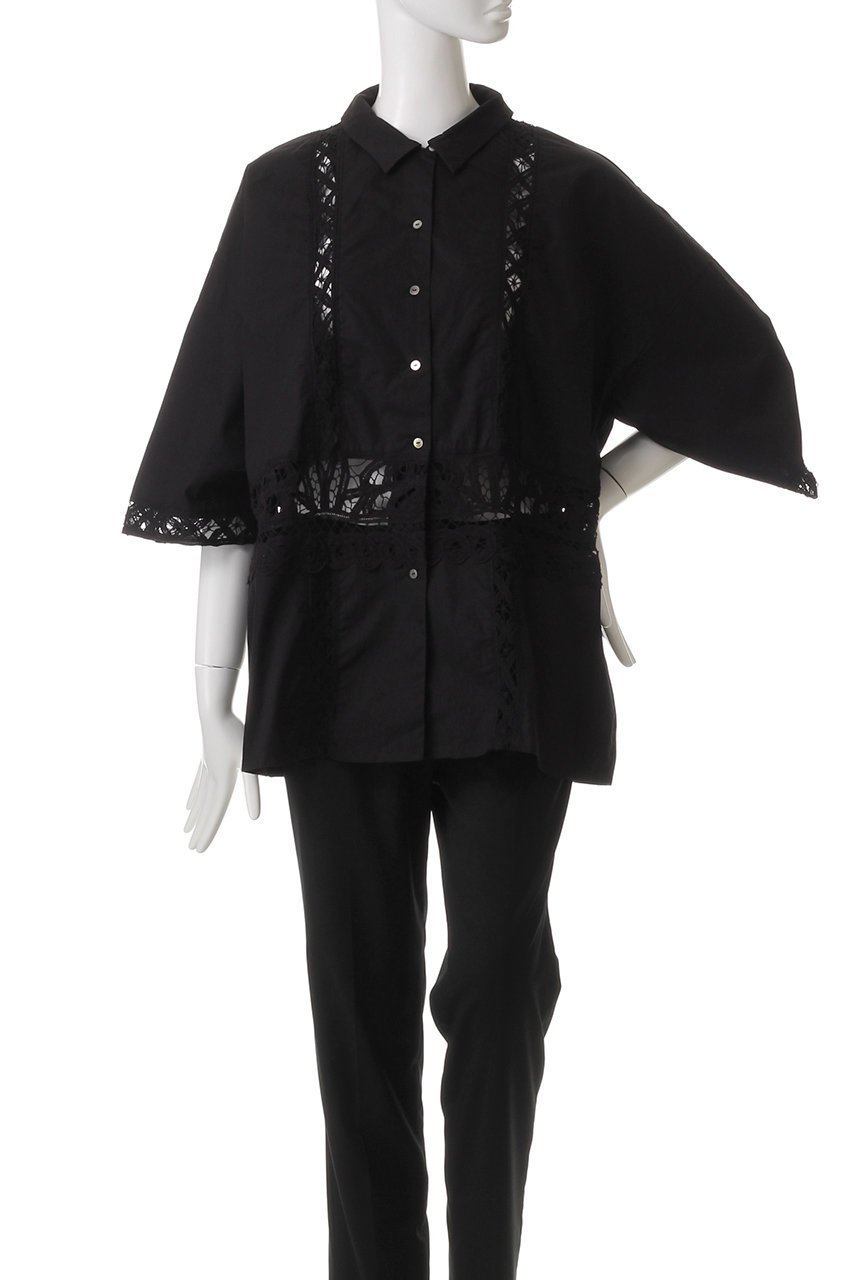 【ミズイロ インド/mizuiro ind】のbatten lace wide shirt シャツ 人気、トレンドファッション・服の通販 founy(ファニー) 　ファッション　Fashion　レディースファッション　Fashion for Women　トップス・カットソー　Cut & Sew Tops　シャツ・ブラウス・オフィスカジュアル　Elegant Blouses & Button-Ups　スリーブ　Sleeve, Long Sleeve / Short Sleeve　フェミニン　Feminine, Girly　マニッシュ　Mannish, Boyish　レース　Lace, Lace Fabric　ロング　Long, Long-Length　ワイド　Wide, Wide Fit　エレガント 上品　Elegant　今季　This Season, Current Season　other-2|ID: prp329100004345115 ipo3291000000032875154