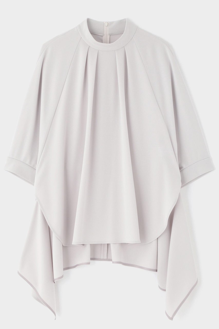 【ル フィル/LE PHIL】のトリアセポンチカットソー インテリア・キッズ・メンズ・レディースファッション・服の通販 founy(ファニー) ファッション Fashion レディースファッション Fashion for Women トップス・カットソー Cut & Sew Tops シャツ・ブラウス・オフィスカジュアル Elegant Blouses & Button-Ups ロングTシャツ・Tシャツ Longline T-Shirts & Tees カットソー・ベーシックTシャツ Cut-and-Sewn Tops / Stretch Tees & Basics カッティング Cutting Detail ショート Short, Short Length シンプル Simple, Minimal スタンド Stand Collar, Upright Stand スリーブ Sleeve, Long Sleeve / Short Sleeve ドレープ Drape, Draping Fabric マニッシュ Mannish, Boyish モダン Modern, Contemporary リラックス Relax, Relaxed Fit エレガント 上品 Elegant グレー|ID: prp329100004345118 ipo3291000000032810177