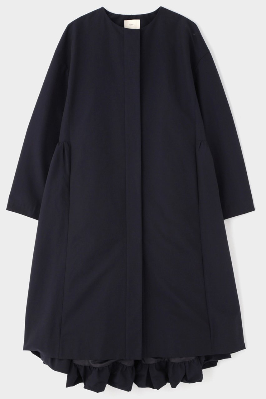 【ル フィル/LE PHIL】のN/Cクロスティアードコート インテリア・キッズ・メンズ・レディースファッション・服の通販 founy(ファニー) 　ファッション　Fashion　レディースファッション　Fashion for Women　アウター　Coat / Outerwear Collection　コート・ロングコート・ピーコート　Long Coats, Peacoats & More　ギャザー　Gathered, Ruffled　シンプル　Simple, Minimal　ドレス　Dress, One-Piece　バルーン　Balloon, Balloon Silhouette　ロング　Long, Long-Length　羽織　Haori, Light Jacket　ネイビー|ID: prp329100004345119 ipo3291000000036134263