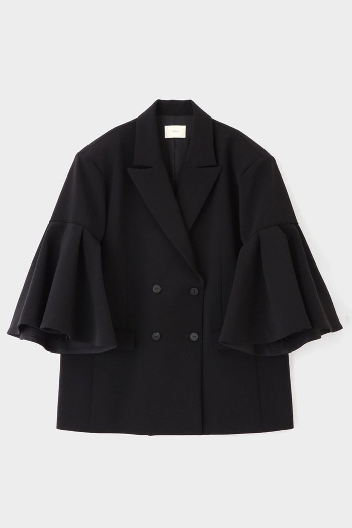 【ル フィル/LE PHIL】のコンフォートダブルクロスフレア袖ジャケット インテリア・キッズ・メンズ・レディースファッション・服の通販 founy(ファニー) https://founy.com/ ファッション Fashion レディースファッション WOMEN アウター Coat Outerwear ジャケット Jackets コンパクト Compact ジャケット Jacket ダブル Double 今季 This Season |ID: prp329100004345120 ipo3291000000030328268