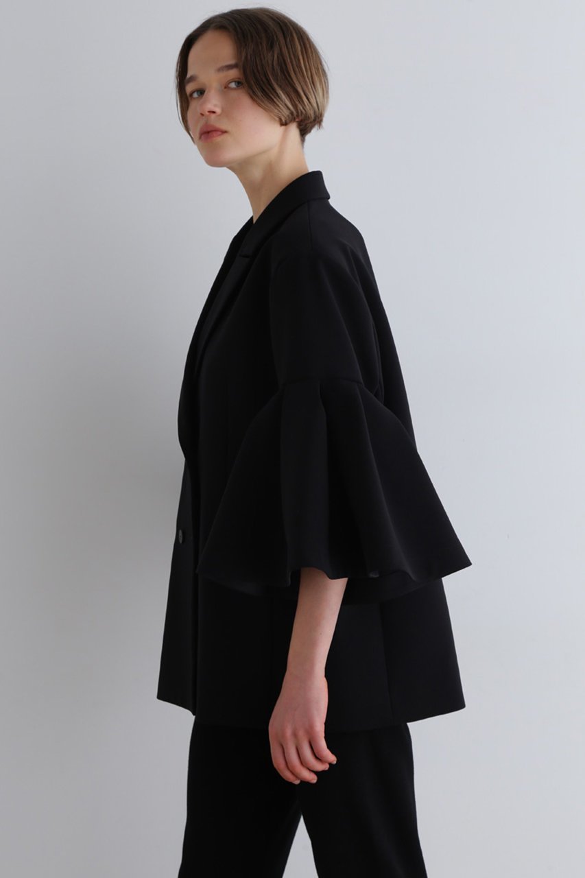 【ル フィル/LE PHIL】のコンフォートダブルクロスフレア袖ジャケット 人気、トレンドファッション・服の通販 founy(ファニー) 　ファッション　Fashion　レディースファッション　WOMEN　アウター　Coat Outerwear　ジャケット　Jackets　コンパクト　Compact　ジャケット　Jacket　ダブル　Double　今季　This Season　other-3|ID: prp329100004345120 ipo3291000000031353392