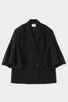 【ル フィル/LE PHIL】のコンフォートダブルクロスフレア袖ジャケット 人気、トレンドファッション・服の通販 founy(ファニー) ファッション Fashion レディースファッション Fashion for Women アウター Coat / Outerwear Collection レディースジャケット・軽アウター Jackets コンパクト Compact, Small Size ジャケット Jacket, Outerwear ダブル Double, Double-Breasted 今季 This Season, Current Season thumbnail ブラック|ID: prp329100004345120 ipo3291000000035924133