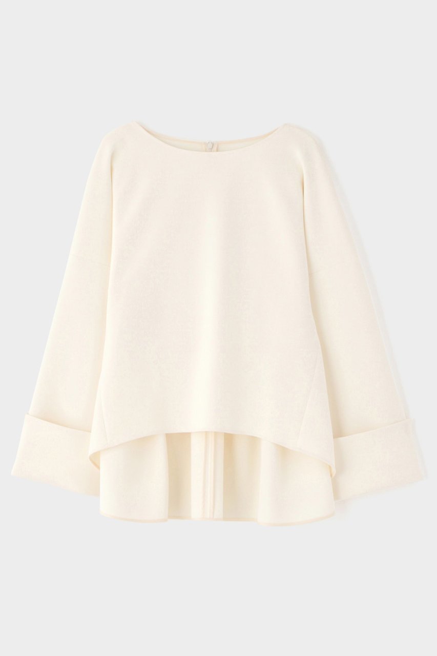 【ル フィル/LE PHIL】のスキューバダンボールバックタックブラウス インテリア・キッズ・メンズ・レディースファッション・服の通販 founy(ファニー) 　ファッション　Fashion　レディースファッション　Fashion for Women　トップス・カットソー　Cut & Sew Tops　シャツ・ブラウス・オフィスカジュアル　Elegant Blouses & Button-Ups　バッグ　Bags　スリーブ　Sleeve, Long Sleeve / Short Sleeve　ロング　Long, Long-Length　定番　Standard, Basic Item　ホワイト|ID: prp329100004345124 ipo3291000000033725273