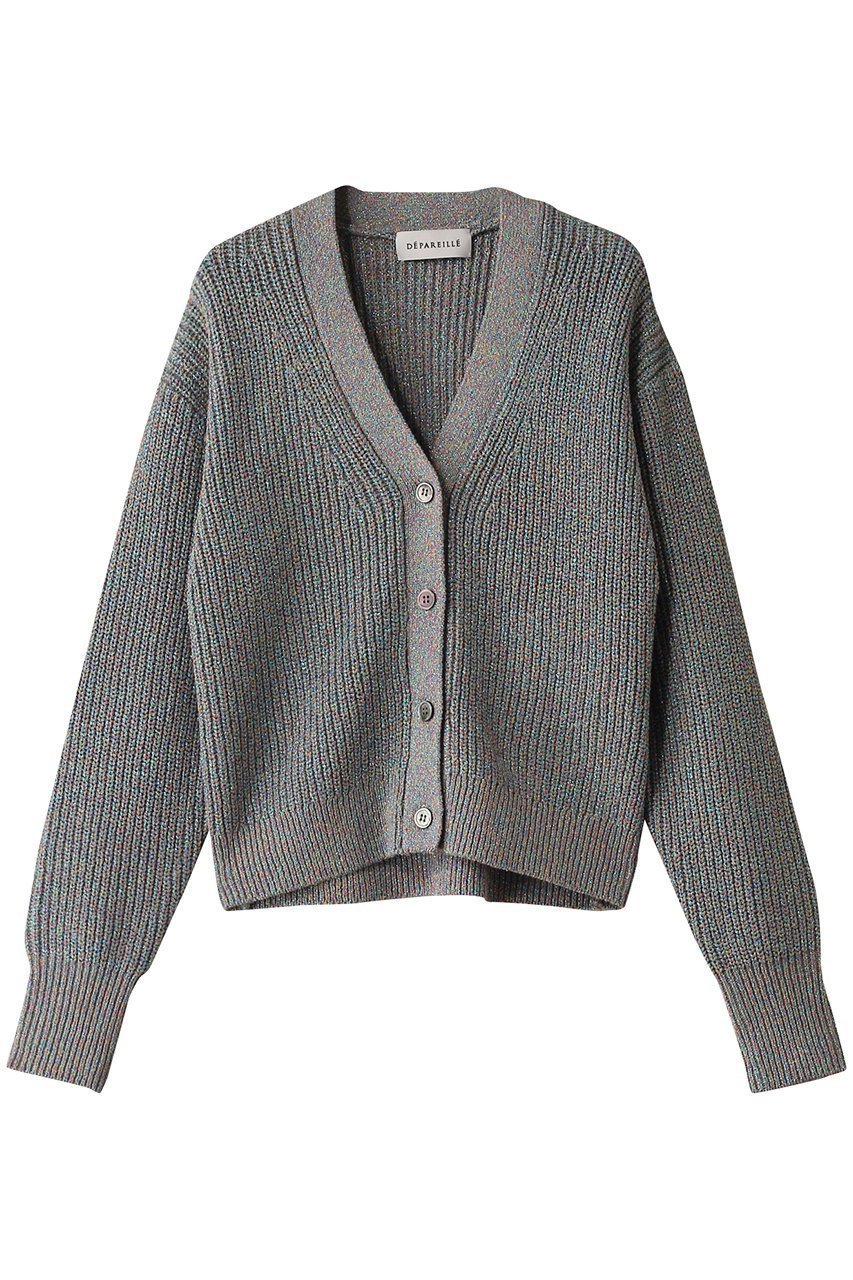 【デパリエ/DEPAREILLE】のミックスラメカーディガン インテリア・キッズ・メンズ・レディースファッション・服の通販 founy(ファニー) 　ファッション　Fashion　レディースファッション　Fashion for Women　トップス・カットソー　Cut & Sew Tops　ニット　Knit Tops & Sweaters　カーディガン・羽織り　Layered Style Cardigans　カーディガン　Cardigan, Knitwear　コンパクト　Compact, Small Size　スリーブ　Sleeve, Long Sleeve / Short Sleeve　ベーシック　Basic, Essential　ミックス　Mix, Mixed Style　ロング　Long, Long-Length　ブルー系|ID: prp329100004345126 ipo3291000000032951788