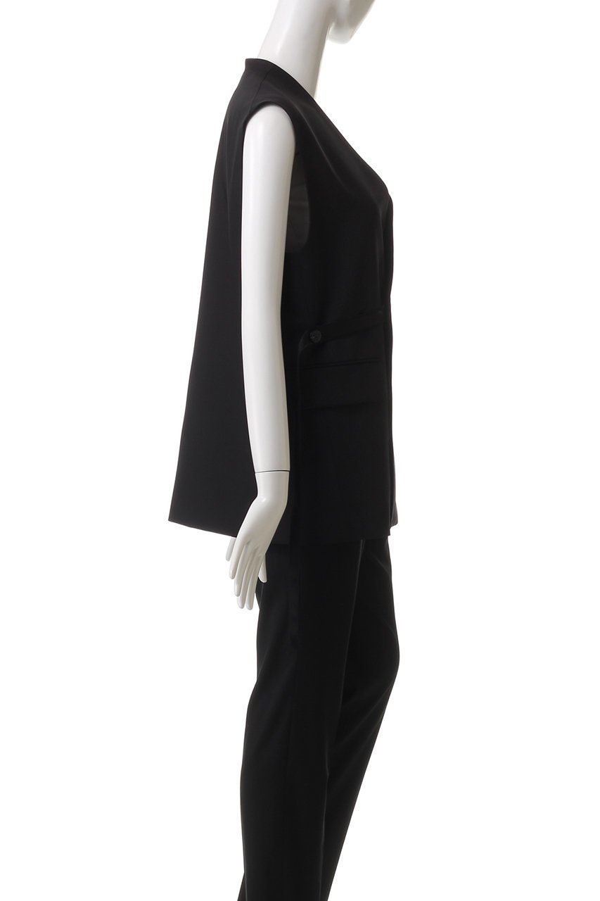 【デパリエ/DEPAREILLE】のウールナイロンツイルジレ 人気、トレンドファッション・服の通販 founy(ファニー) 　ファッション　Fashion　レディースファッション　WOMEN　アウター　Coat Outerwear　ジャケット　Jackets　おすすめ　Recommend　ジャケット　Jacket　セットアップ　Set Up　ツイル　Twill　ベスト　Vest　マニッシュ　Mannish　other-3|ID: prp329100004345127 ipo3291000000031353467