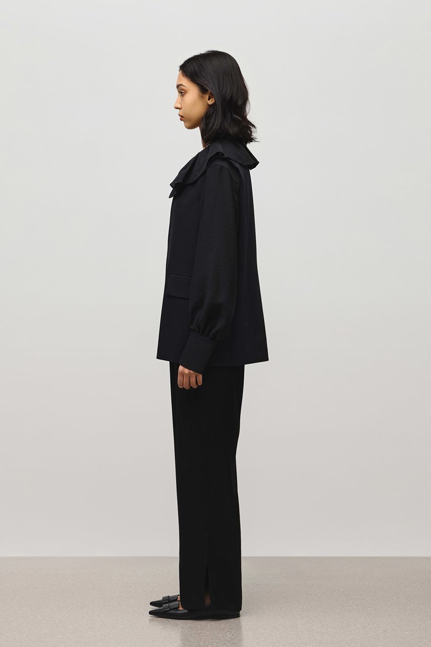 【デパリエ/DEPAREILLE】のウールナイロンツイルジレ 人気、トレンドファッション・服の通販 founy(ファニー) 　ファッション　Fashion　レディースファッション　WOMEN　アウター　Coat Outerwear　ジャケット　Jackets　おすすめ　Recommend　ジャケット　Jacket　セットアップ　Set Up　ツイル　Twill　ベスト　Vest　マニッシュ　Mannish　other-8|ID: prp329100004345127 ipo3291000000031353475