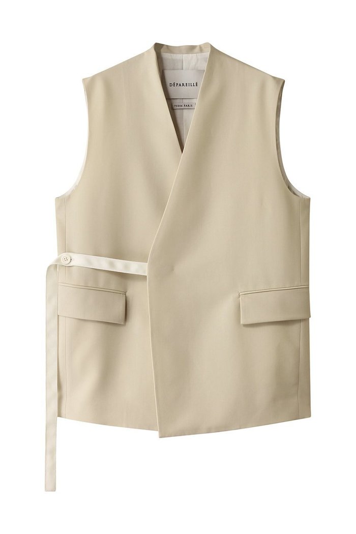 【デパリエ/DEPAREILLE】のウールナイロンツイルジレ インテリア・キッズ・メンズ・レディースファッション・服の通販 founy(ファニー) https://founy.com/ ファッション Fashion レディースファッション Fashion for Women アウター Coat / Outerwear Collection レディースジャケット・軽アウター Jackets おすすめ Recommended / Our Picks ジャケット Jacket, Outerwear セットアップ Set-Up, Coordinated Outfit ツイル Twist, Twisted Detail ベスト Vest, Waistcoat マニッシュ Mannish, Boyish |ID: prp329100004345127 ipo3291000000032966982