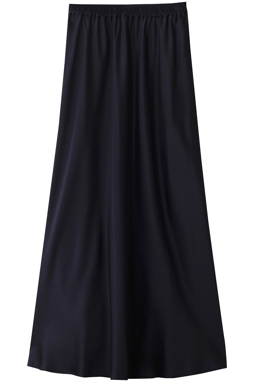 【デパリエ/DEPAREILLE】のサテンフレアスカート インテリア・キッズ・メンズ・レディースファッション・服の通販 founy(ファニー) 　ファッション　Fashion　レディースファッション　Fashion for Women　スカート　Skirts　Aライン・フレアスカート　A-Line & Flared Skirts　ロングスカート　Long Skirts / Maxi & Midi Skirts　エレガント 上品　Elegant　サテン　Satin, Glossy Fabric　フェミニン　Feminine, Girly　フレア　Flare, Flared　ロング　Long, Long-Length　夏　Summer　春　Spring　S/S・春夏　SS, Spring/Summer, Warm Season　ネイビー|ID: prp329100004345129 ipo3291000000032826502