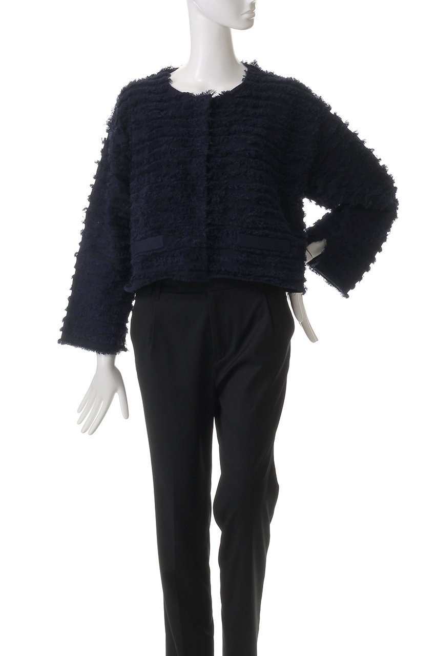 【スリー ドッツ/three dots】のフリンジセーター ジャケット 人気、トレンドファッション・服の通販 founy(ファニー) 　ファッション　Fashion　レディースファッション　Fashion for Women　アウター　Coat / Outerwear Collection　レディースジャケット・軽アウター　Jackets　おすすめ　Recommended / Our Picks　エレガント 上品　Elegant　ジャケット　Jacket, Outerwear　スリーブ　Sleeve, Long Sleeve / Short Sleeve　セットアップ　Set-Up, Coordinated Outfit　フリンジ　Fringe, Tassel　リュクス　Luxury, Elegant, High-End, Chic　ロング　Long, Long-Length　other-2|ID: prp329100004345131 ipo3291000000032918284